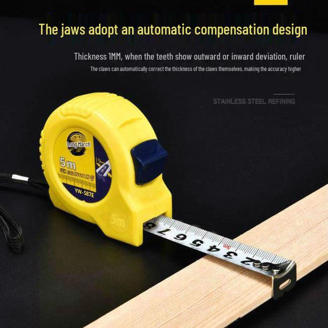 Durable Stainless Steel Tape Measure: 3m, 5m, 7.5m, 10m, High-Precision, Drop-proof