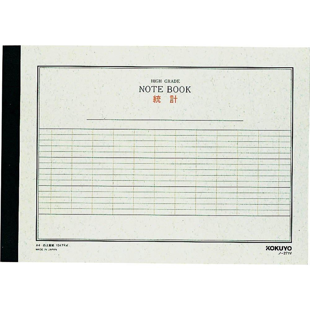 

KOKUYO Note Statistics Note A4 Horizontal 40 Sheets No-271V