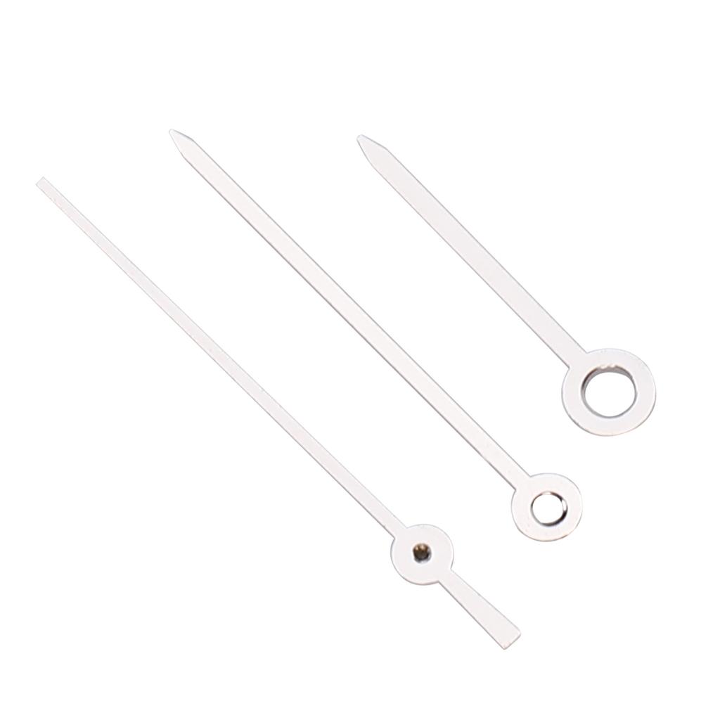 Slitinové hodinky hodinová minutová vteřinová ručička náhradní díly pro opravu hodinek pro strojek 1005 stříbrná