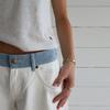 ROADVIBE Women's Contrast Waistband White Wide Leg Jeans Low Rise Baggy Denim Pants Loose Fit Trousers Lady Date Commuter Casual Clothes