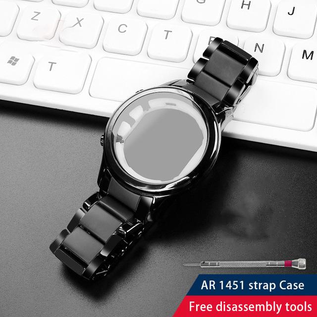 

Високоякісний керамічний ремінець+корпус для годинника Armani серій AR1507 AR1509 AR1451 AR1452 AR1400 AR1410 аксесуари для годинника Чоловічий Браслет