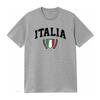 Mens Italia Vintage Sports Design Italy Flag Shield Travel T Shirt White Large Vintage Washed Breathable Casual