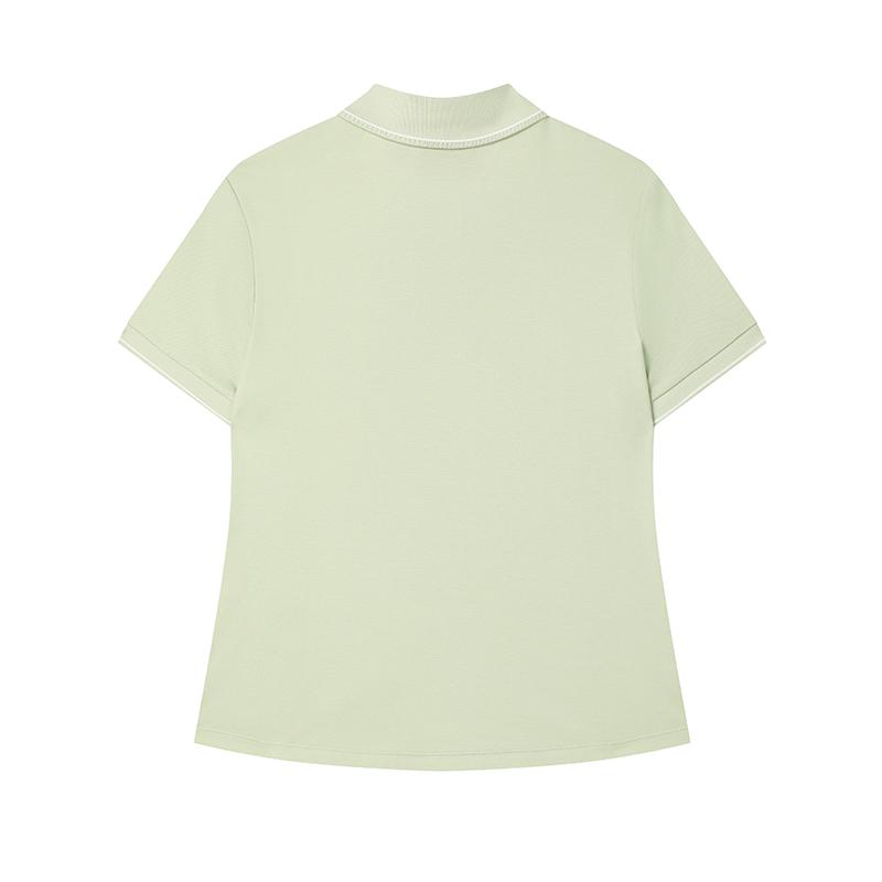 New FILA WHITE Polo Shirt Women's Herbal Green F11W523105F-LG