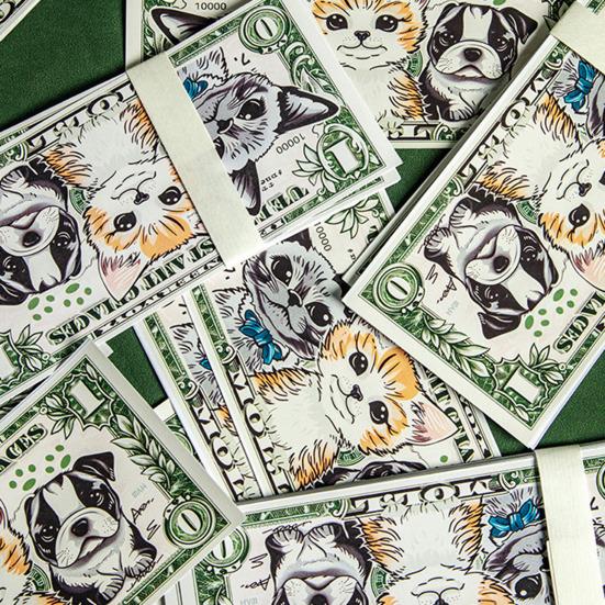 Special Money for Pet Memorial Pet Supplies Simulated Texture Customized for Cute Pets Environmentally Friendly Paper Safe To Burn First Seven