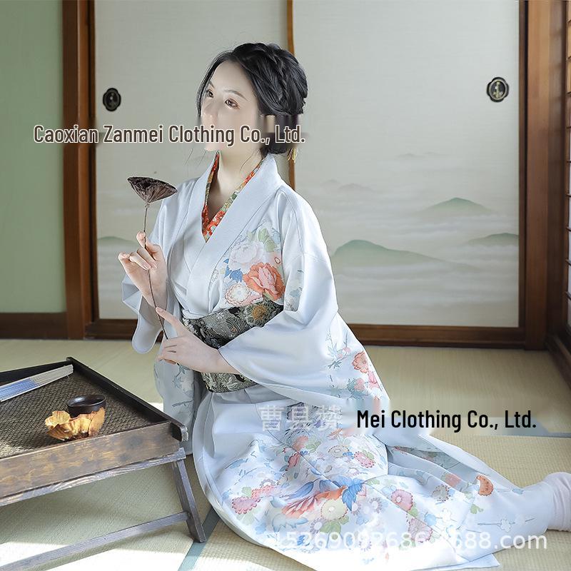 Japanese Furisode Kimono: Women's Traditional Formal Wear for Photography