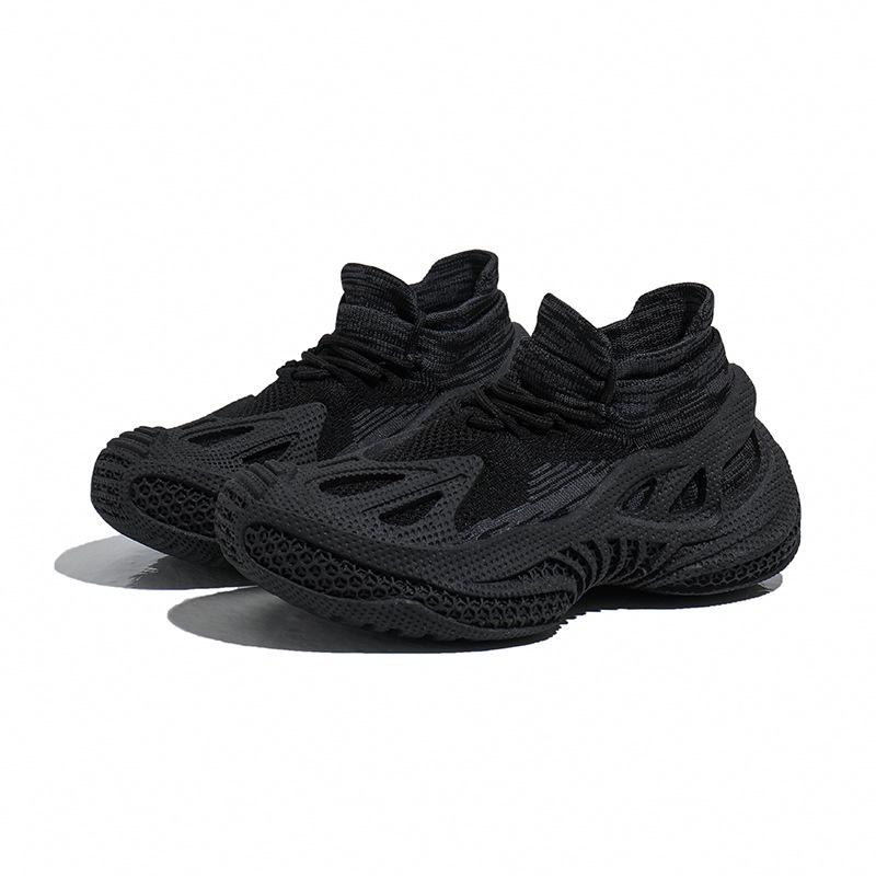 

Venom Women s Spring 2026 Fly-Knit Mesh Sneakers - Thick Sole, Breathable, Versatile Casual Sock Style 39 чёрный