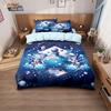 3pcs Blue Magic Potion Printed Coreless Bedding Set Multiple Sizes Bedrooms Dormitories Soft and Comfortable Machine Washable