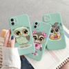 Cute Cartoon Animal Owl Case For Iphone Se2 Se3 2022 8 7 Plus X Xr Xs Soft Cover For Iphone 11 12 13 14 Pro Max Mini 14plus Capa