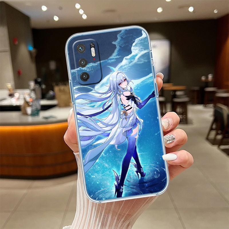 RE33 Genshin Impact Transparent Phone Case for Motorola Moto Edge 20 30 40 50 S30 Fusion Ultra Pro Neo Lite + G200 G23
