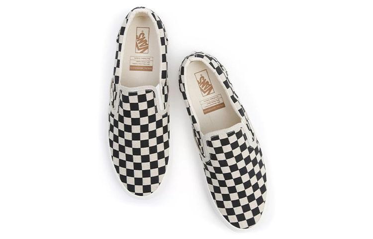Men's Sneakers Vans Classic Slip-On 'Eco Theory - Black White Checkerboard'