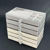 3-Layer Flannel Jewelry Box High-Capacity Earrings Necklaces Storage  Home Storage