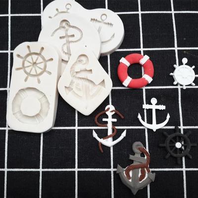1Pc Seagull Boat Anchor Rudder Mould Silicone Mold Fondant Cake Decorating Tool Gumpaste Sugarcraft Chocolate Baking Accessories