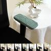 2 Pièces/Ensemble Housse d'accoudoir de Chaise de Bureau Extensible Jacquard Doux Protecteur d'accoudoir de Chaise Pivotante Housse d'accoudoir de Chaise Couleur Unie Bureau Maison