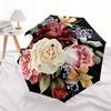 Floral Bouquet themed Eight rib Automatic Folding umbrella Is Suitable for Both Men and Women, Making It A Perfect Christmas and Valentine's