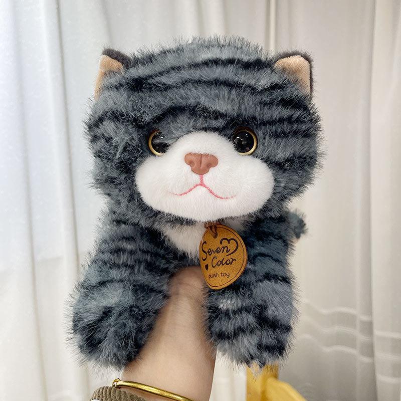 

Плюшевая игрушка Хан Кот Ленивый узор Любитель кошек Детский подарок Нажимаемая кукла Имитация куклы Милый Ветер 35cm синий