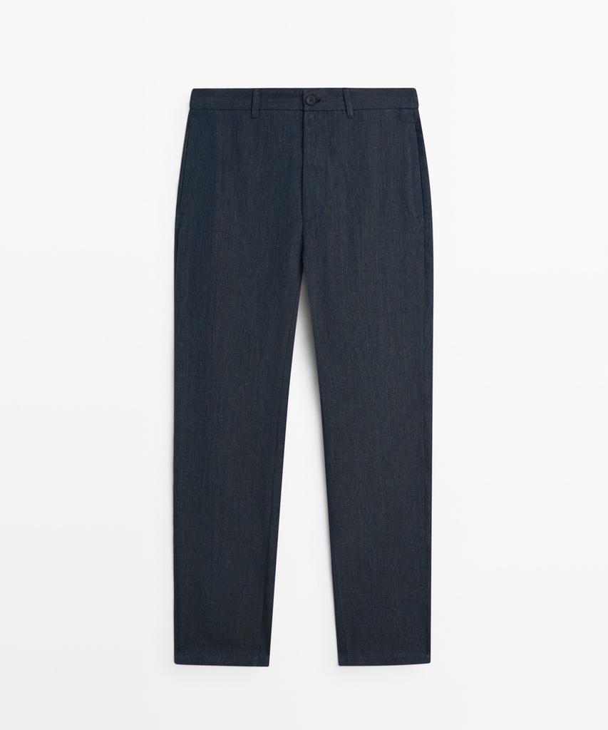 Masimodutti 100% Elastic Linen Pants