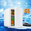 AC 220V 45-80W 6L Mini Refrigerator Small Household Dormitory Single Door Car Home Dual-use Car Refrigerator Dual Use Car Use 12V 24V