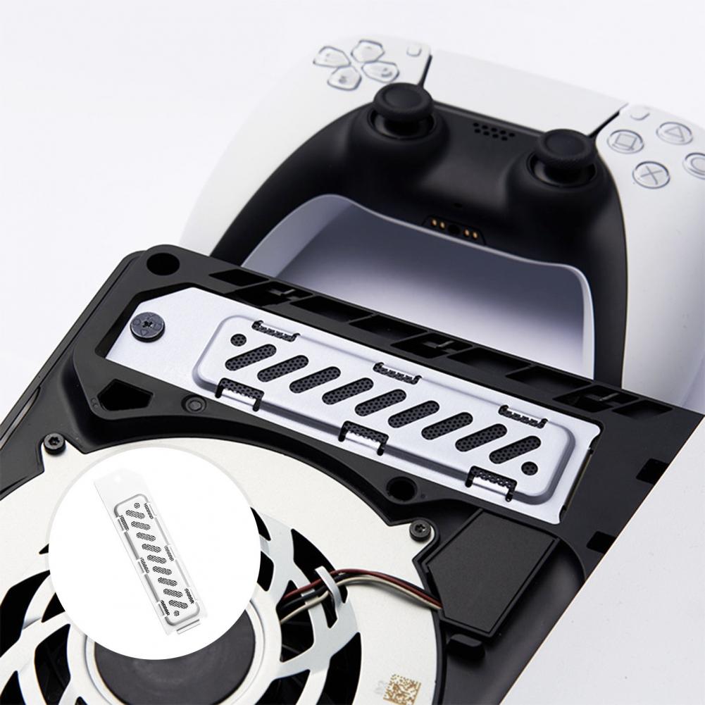 Metall-Staubschutz Ps5 Slim M.2 SSD-Kühlkörper Erweiterungssteckplatz Staubschutz mit atmungsaktivem Loch Aluminiumlegierung 2280 SSD-Kühler Wärme