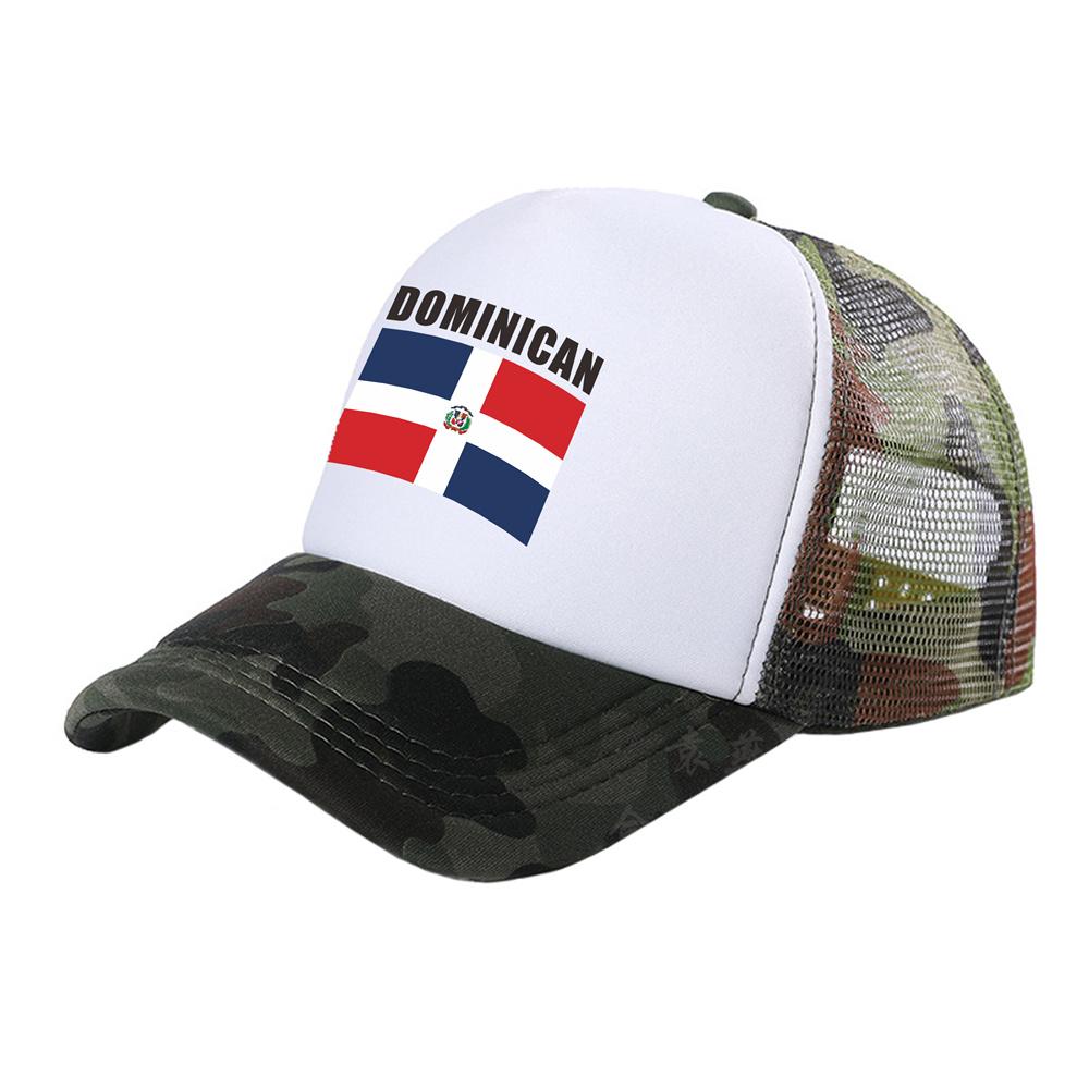 Dominican Republic Flag Trucker Caps Unisex Funny Dominican Hat Baseball Cap Cool Summer Unisex Mesh Net Caps