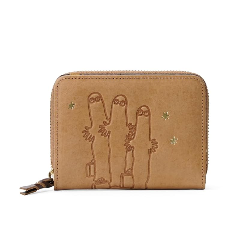 

[Moomin] [official] Moomin bifold wallet 2 cages wallet genuine leather leather cowhide STANDARD standard No.82012