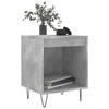 Table de chevet - Maison Exclusive - Gris béton - Bois d'ingénierie - 1 compartiment