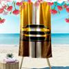 Yellow Sports Car Design Towel Beach Towel Quick-drying for Travel Outdoor Sports Jogging Beach and Swimming