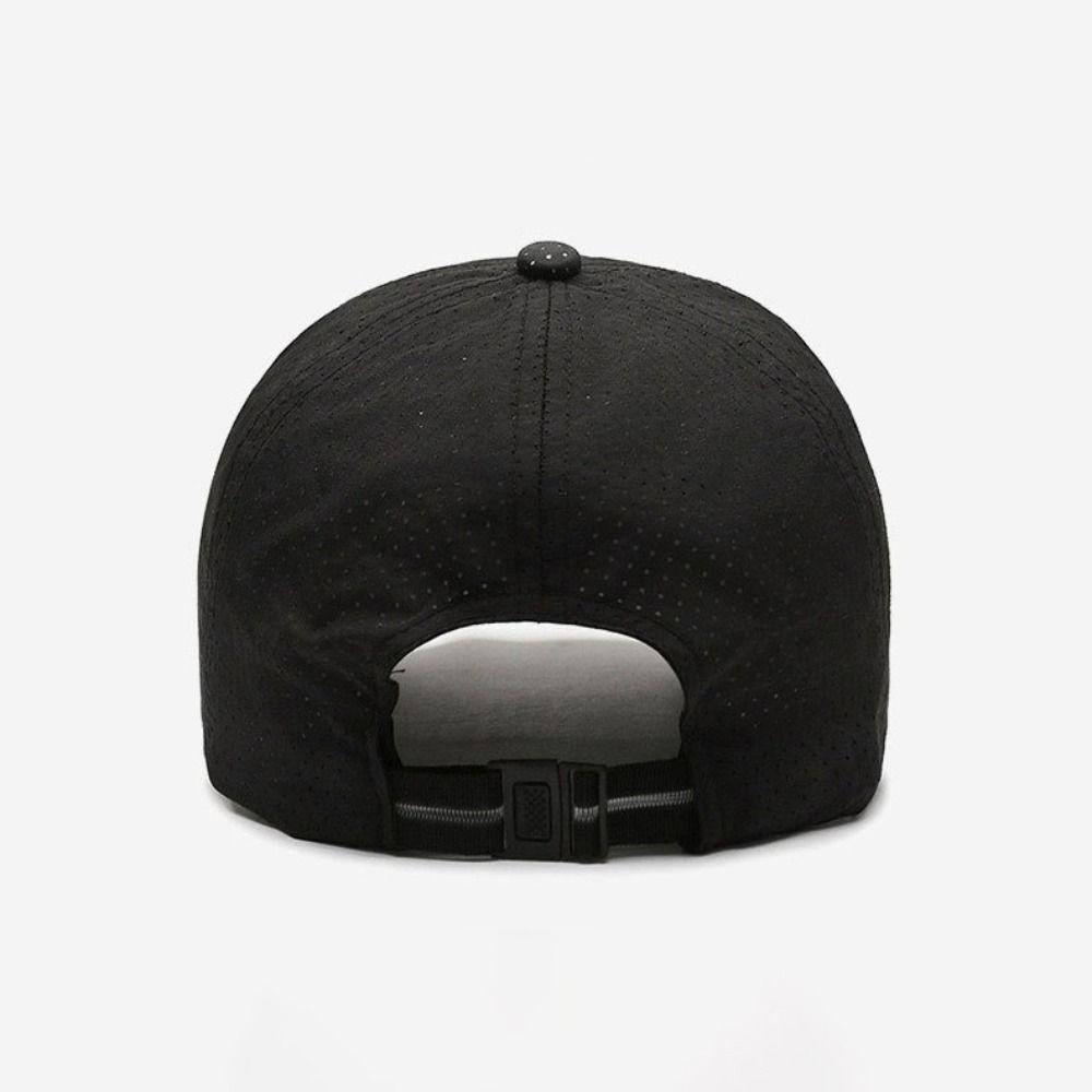 Breathable Perforated Quick-Drying Hat Sun Protection Letter S Embroidery Summer Sun Hat Adjustable Baseball Cap For Women Men