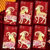 6Pcs Vietnamese 2027 Goat Year Chinese Spring Festival Red Envelopes New Year Money Pockets Wedding Gifts Hongbao