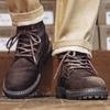 Maden Retro Braune Mid-Top Stiefel Echtes Leder Atmungsaktiv Freizeit Schuhe Für Männer Herbst Und Winter Arbeitskleidung Vielseitige Desert Boots