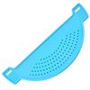 Creative Plastic Drain Basket Wash Rice Filter Leak Proof Baffle Kitchen Gadget Pot Side Drainer