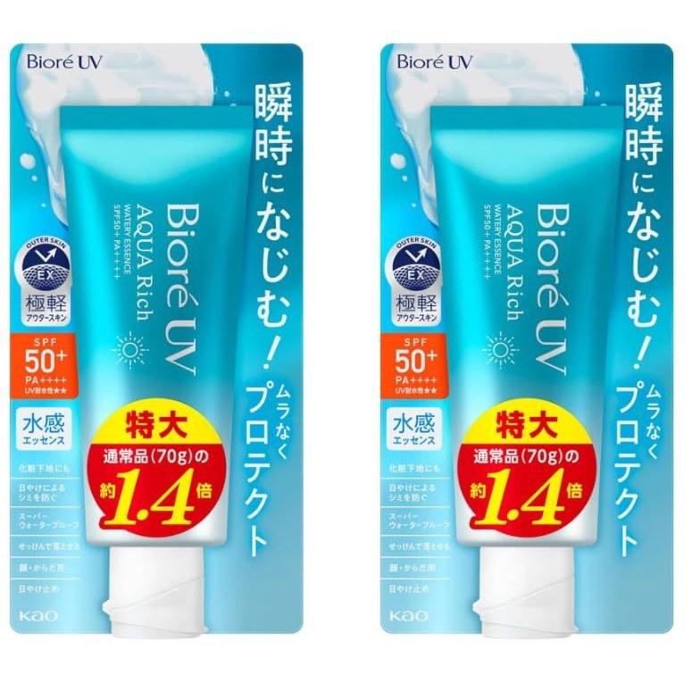 Biore UV Aquarich Watery Essence 100g 2 bottles set sunscreen