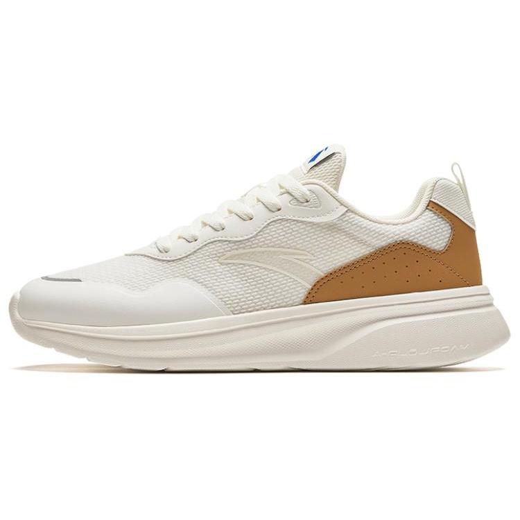 

New Anta Cushioning Wear Resistant Low Top Chunky Sneakers Men s White Brown 112428812-3 42