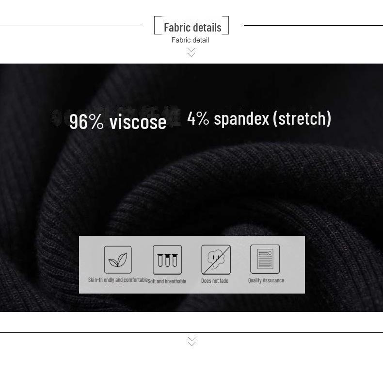 Women's Half-High Collar Ribbed Shirt: Mid-Length Sleeves, High Elasticity, Perfect for Autumn/Winter.