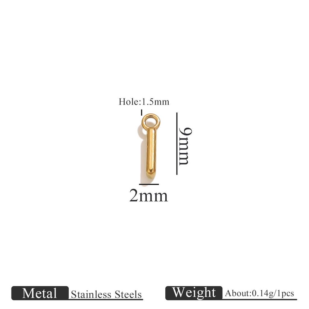 Yori 10pcs/lot Stainless Steel 26 Letters A-Z Mini Ring Letters Diy Handmade Jewelry Making Accessories Wholesale