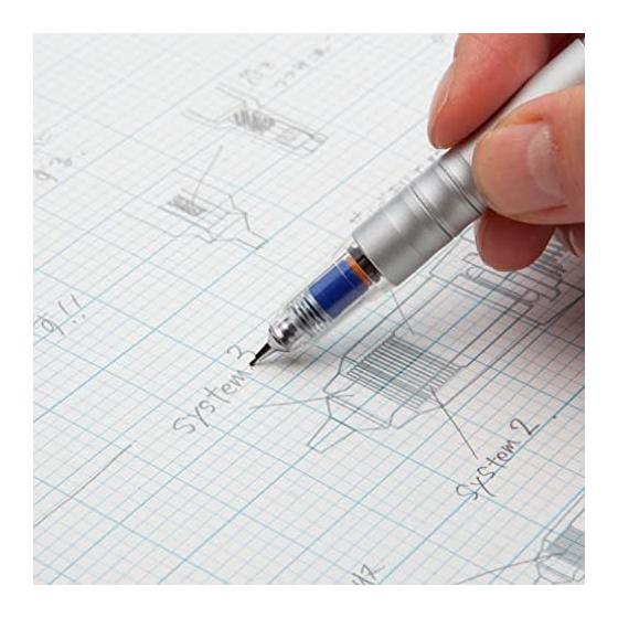 Zebra DelGuard Type Lx Mechanical Pencil, Red, 0.5mm Lead