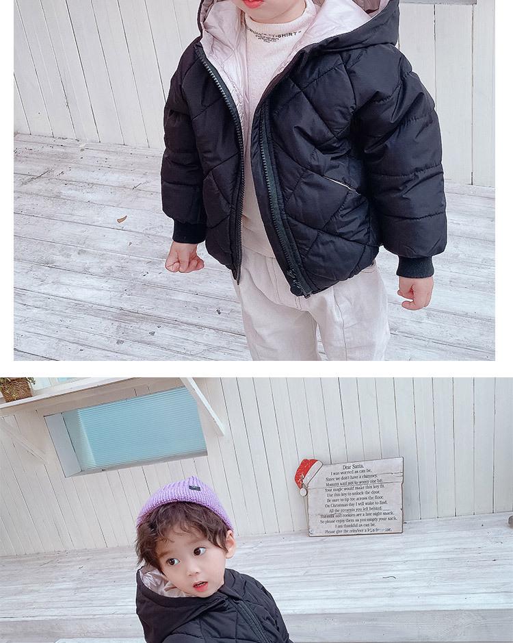 2024 Autumn/Winter Down Cotton Jacket for Toddlers - Boys & Girls Plus Velvet Warm Coat