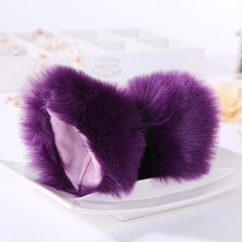 Cat Fox Long Fur Ears Costume Hair Clip Halloween Cosplay Party Orecchiette Uk