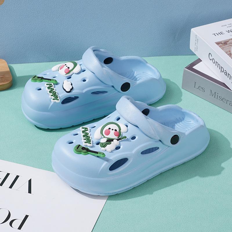 

Детские летние новые сабо-клоги с мягкой подошвой, уличные, противоударные, с закрытым носком, повседневные простые сандалии двойного назначения 40-41