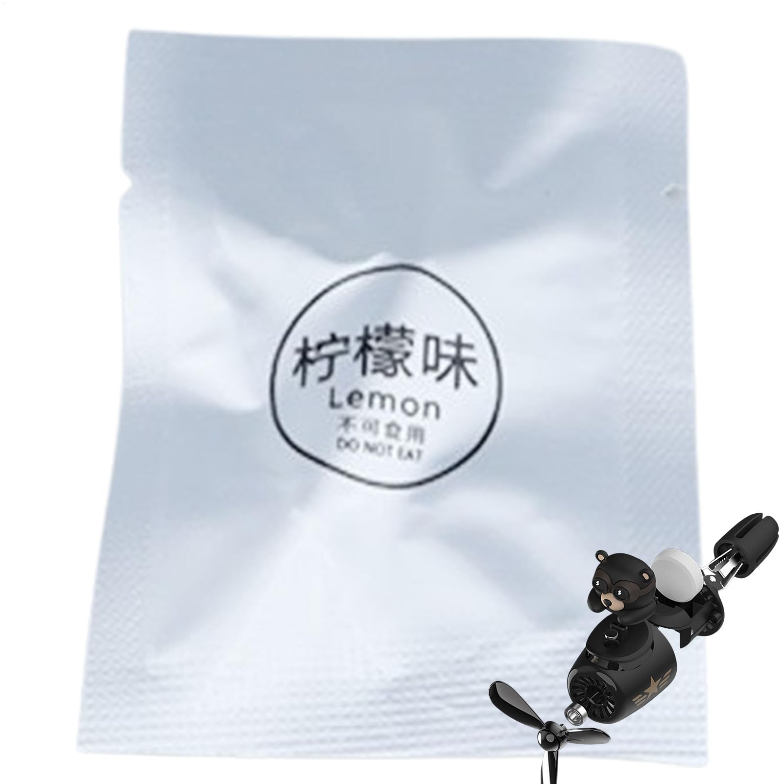 

Car Refill Car Aroma Tablet Car Bear Pilot Deodorant Clip On lemon flavor