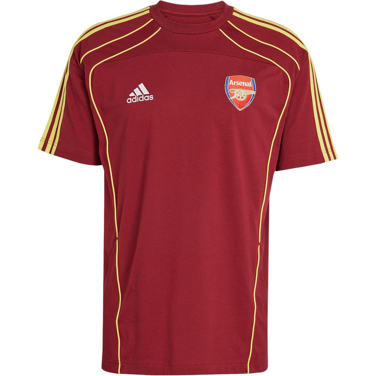 Adidas Arsenal T Shirt Men s Elegant Dark Reddish Purple JN1964 S
