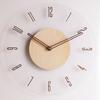 Japanese Solid Wood Wall Clock Simple Transparent Creative Clock Wall Clock Living Room Home Wall Home Decoration Clock