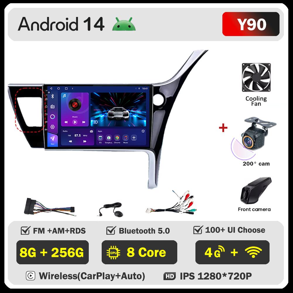 Pentru Toyota Corolla 11 Auris RHD 2017 - 2018 Player Radio Auto Ecran Carplay Auto Autoradio Mirror Link Sisteme Auto Inteligente