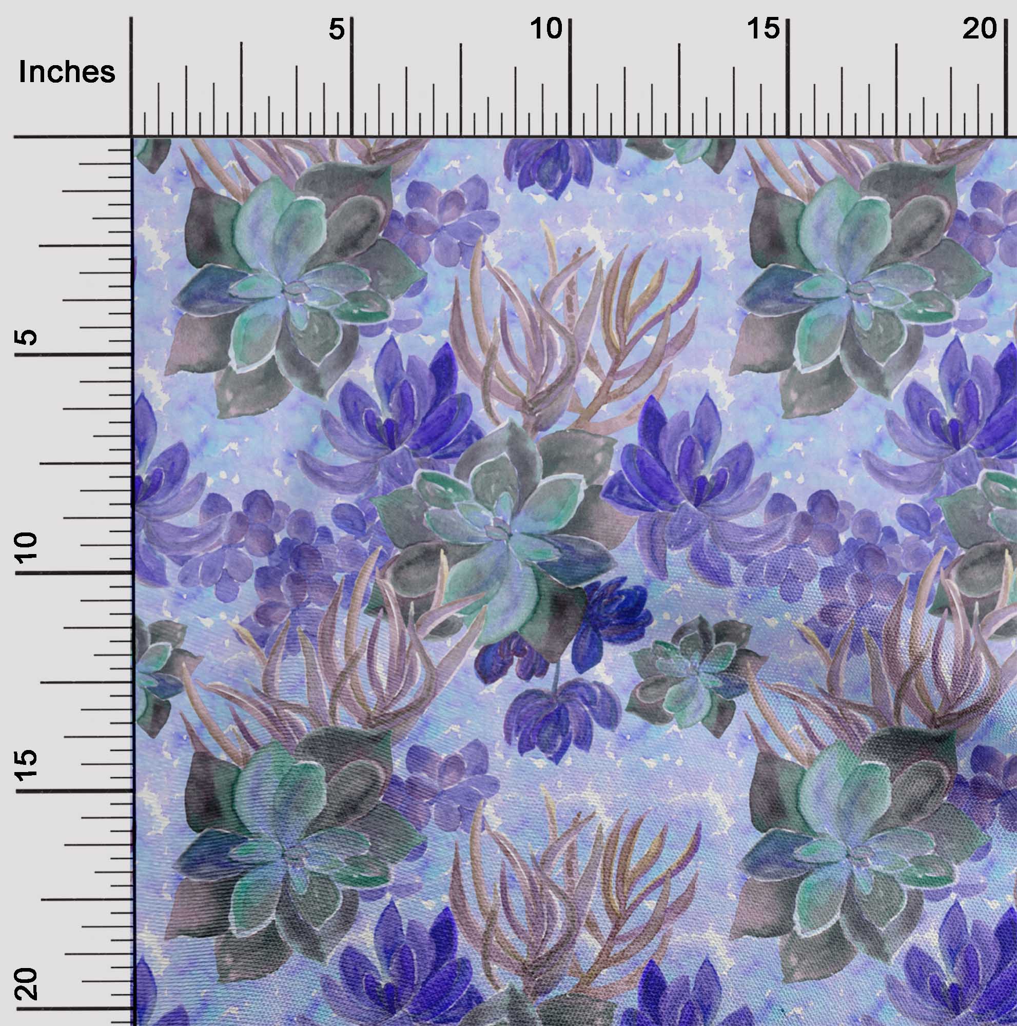 

oneOone Тканина Cotton Flex Lime Green Fabric Flower & Leaves Watercolor Quilting Material Print Швейна тканина у дворі 40 дюймів 42 Inch Wide - Viscose Chiffon фіолетовий