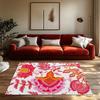Floral Area Rug Vintage Persian Style Home Decor Non-Slip Living Room Carpet Bohemian Chic Floor Mat Modern Design Bedroom Rug G