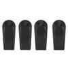 2 Sets Door Stoppers Prevent Collision Minimalist Black Heavy Duty Stackable Door Stops with Base Fo