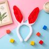 1PC Plush Sequin Rabbit Ear Headband Cross-border  Children's Holiday Party Halloween Dressing Headwear.