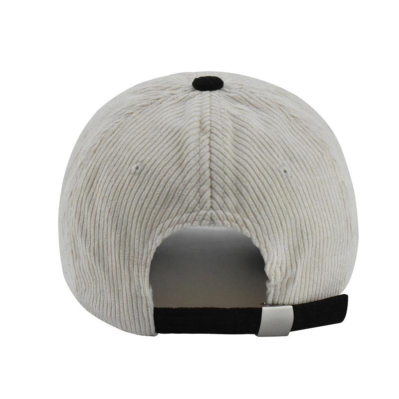 And Women Two-Tone Corduroy Baseball Cap With Wonder Embroidery - Stylish Sun Protection, Outdoor Use Sports Essential, Perfect Gift Elegant For Men