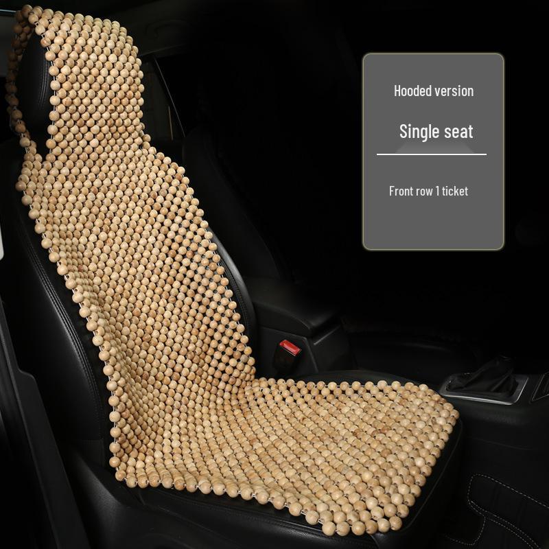 

2023 Охолоджувальна подушка на автомобільне сидіння з камфорних дерев яних намистин - Дихаюча та універсальна для будь-якої пори року Piece