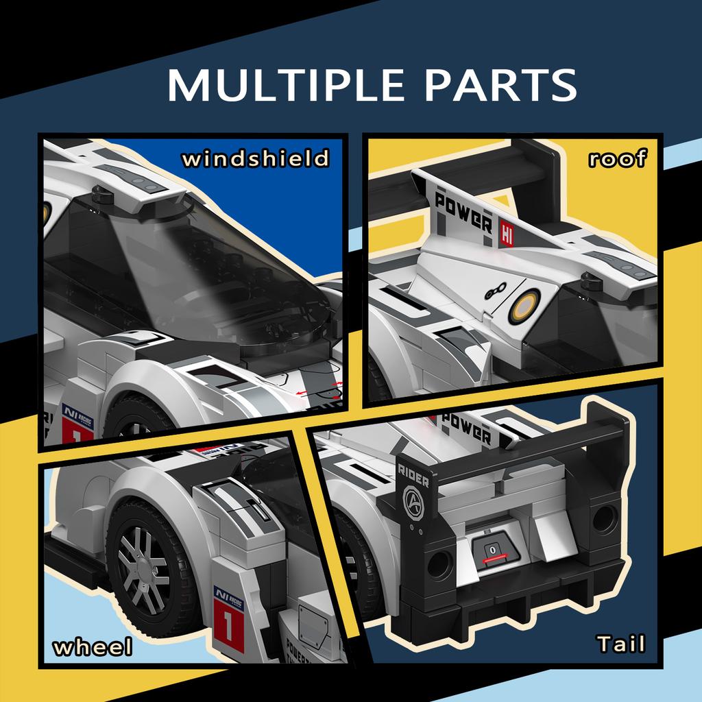 SEMBO BLOCK Technical Sports Car Supercar Model Assembly Building Block MOC Classic Vehicle Bricks Toys for kids Halloween gifts