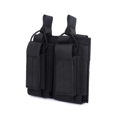 Tactical Molle Magazine Pouch Tactical Pouch Double Rifle Pistol Mag Pouch 2-Layer Cartridge Holder